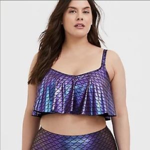 Torrid mermaid bathing suit size 0